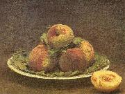 Henri Fantin-Latour Still Life with Peaches, oil painting reproduction